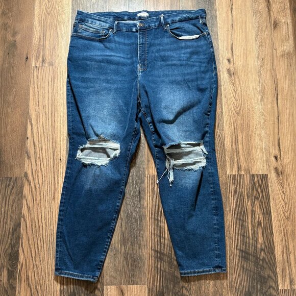Good American Good Legs Jeans  GLAFDV478T Size Plus 28-32 NWT - Picture 1 of 7